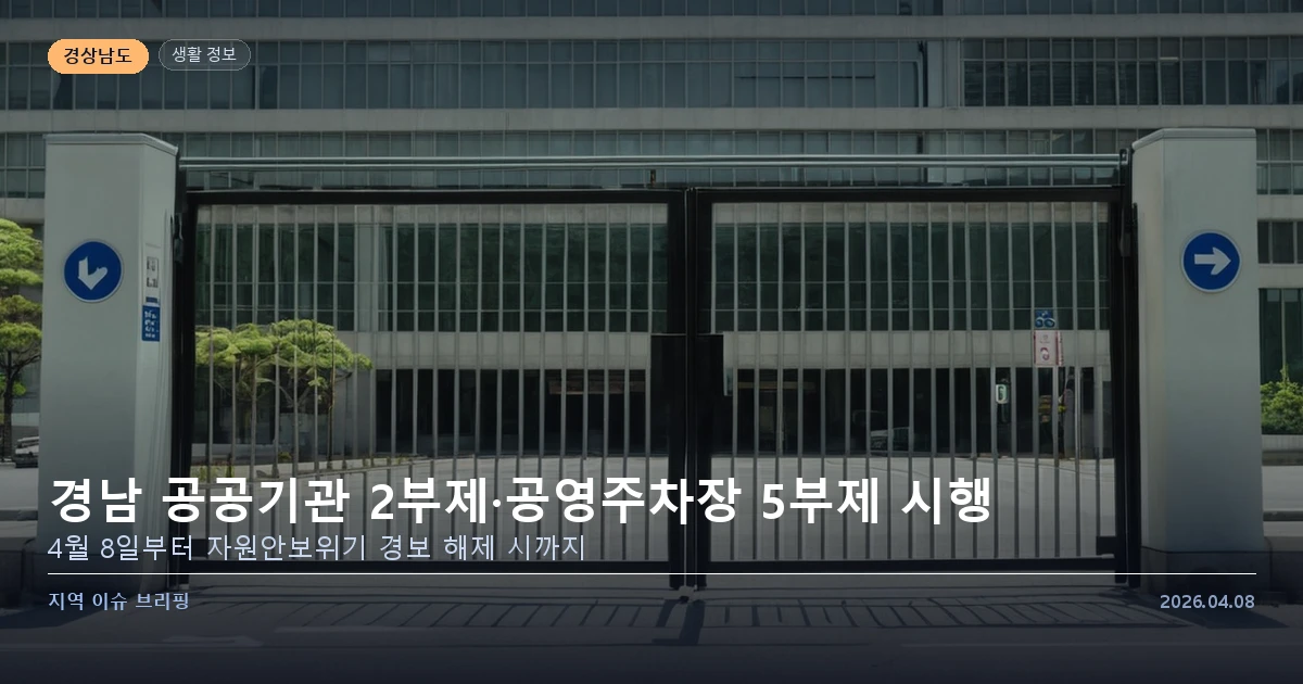 경남 차량 2부제 5부제 — 카드 이미지