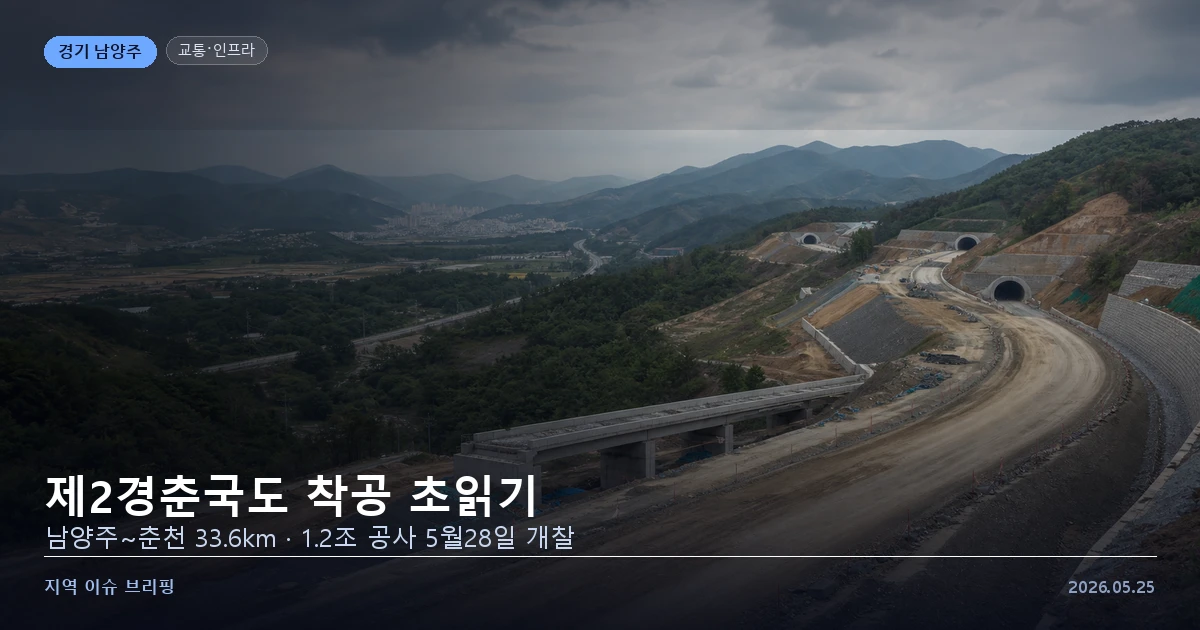 제2경춘국도 남양주~춘천 공사 입찰